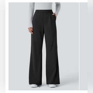 Halara HaloTek Air High Waisted Side Pocket Work Flare Pants